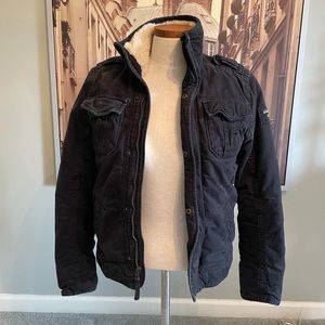 Abercrombie boys jacket size large. Sherpa lined.